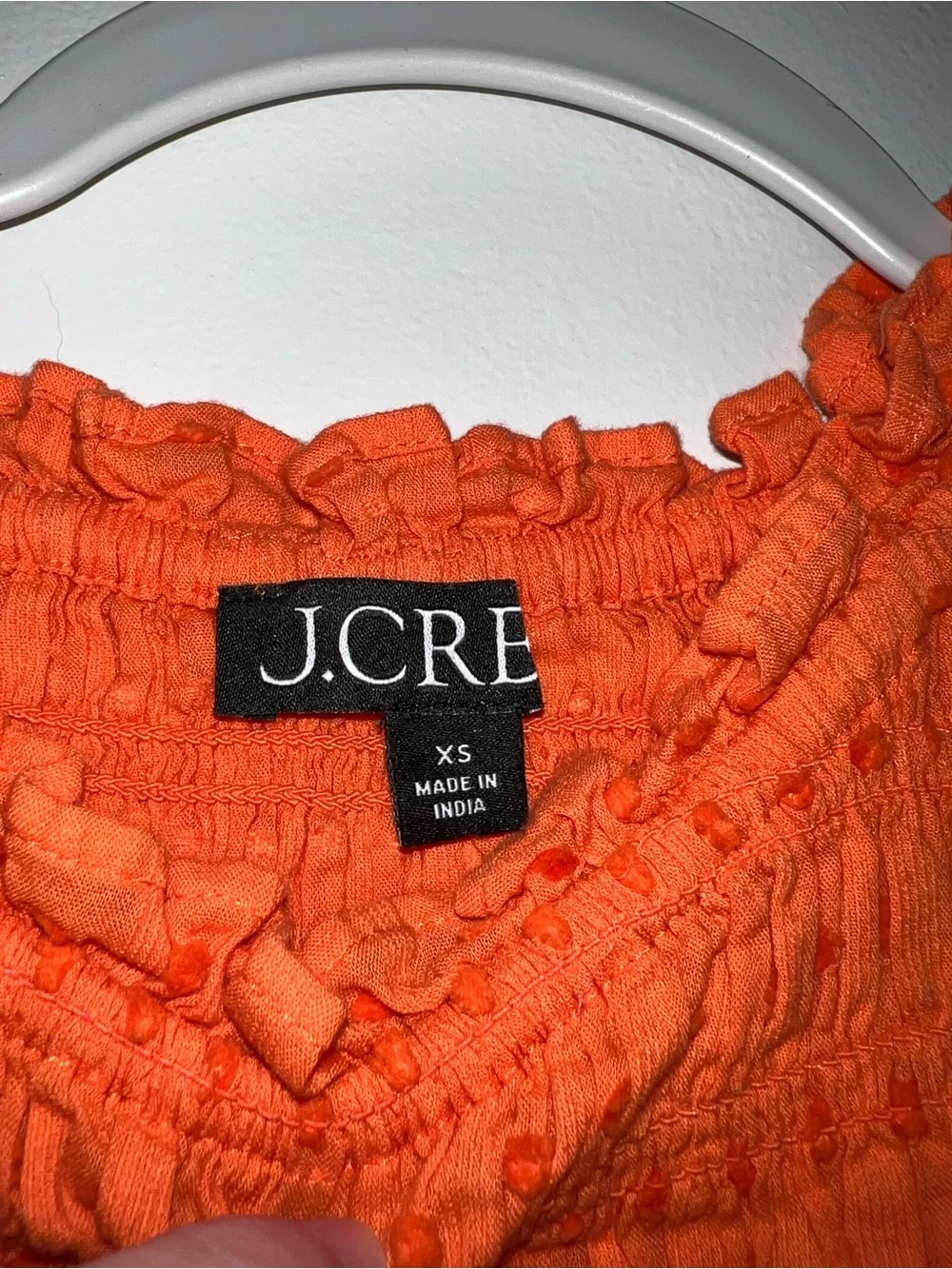 J. Crew Puff Sleeve Smocked Top